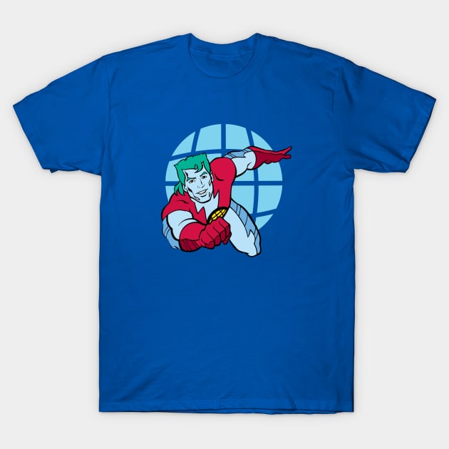 Captain Planet Blue Globe T-Shirt by CaptainPlanet